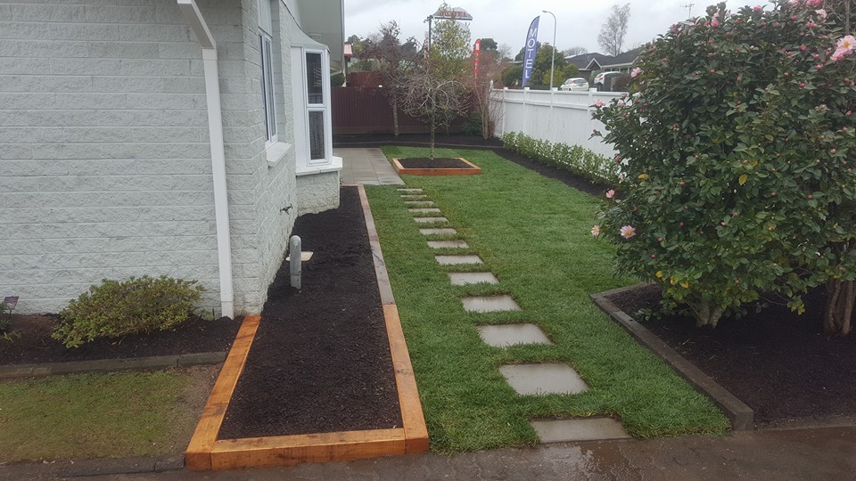 The end result after ready lawn placed.